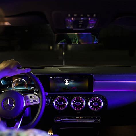 64-color LED <b>ambient</b> <b>lighting</b> with illuminated vents. . How to turn on ambient lighting mercedes cla 250
